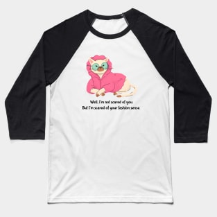 Bougie Funny Cat Halloween Print- Scary Fashion Sense Baseball T-Shirt